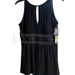 Elegant Black Sleeveless Top